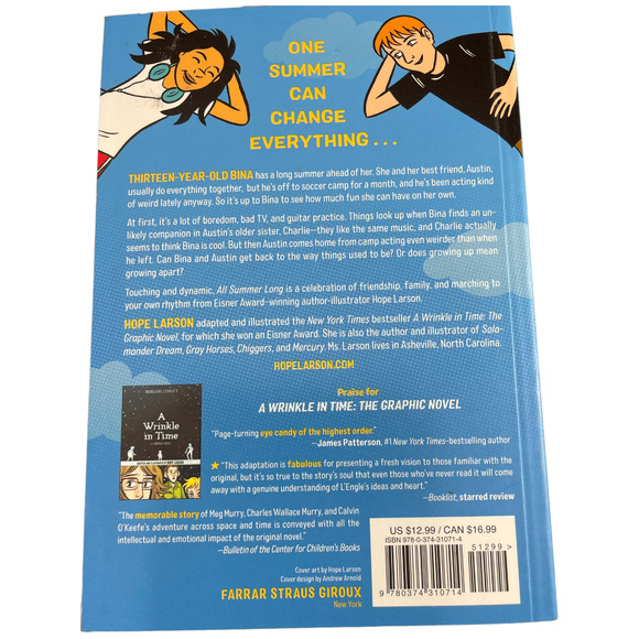 All Summer Long book by Hope‎ Larson - Picture 3 of 3